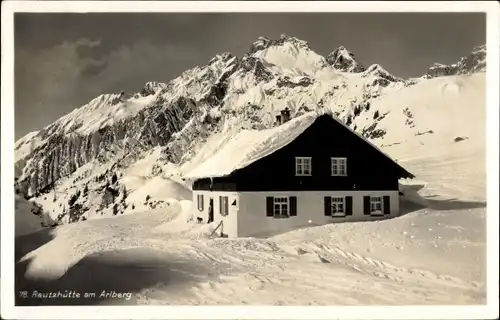 Ak Vorarlberg Österreich, Rautzhütte am Arlberg, Rauthhütte Leutasch in Tirol?