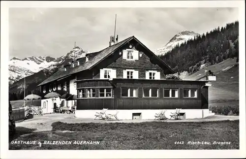 Ak Zug am Arlberg Lech in Vorarlberg, Gasthaus zum balzenden Auerhahn