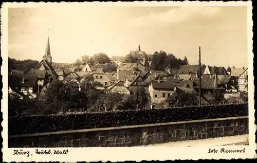 Ak Bad Iburg am Teutoburger Wald, Blick auf den Ort