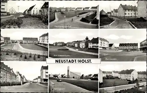 Ak Neustadt in Holstein, Strassenansichten, Siedlung, am Wasserturm