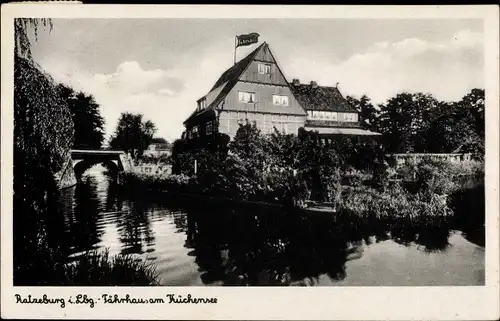 Ak Ratzeburg im Herzogtum Lauenburg, Fährhaus am Küchensee