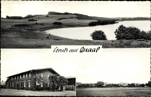 Ak Quaal Rohlstorf in Schleswig Holstein, Meyers Gasthaus, Teilansicht, Landschaft