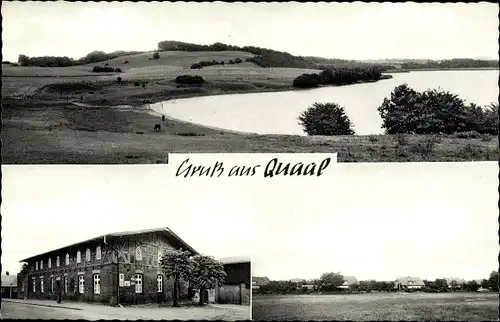 Ak Quaal Rohlstorf in Schleswig Holstein, Meyers Gasthaus, Teilansicht, Landschaft