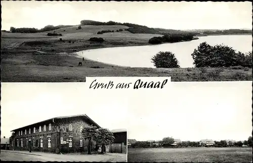 Ak Quaal Rohlstorf in Schleswig Holstein, Meyers Gasthaus, Teilansicht, Landschaft