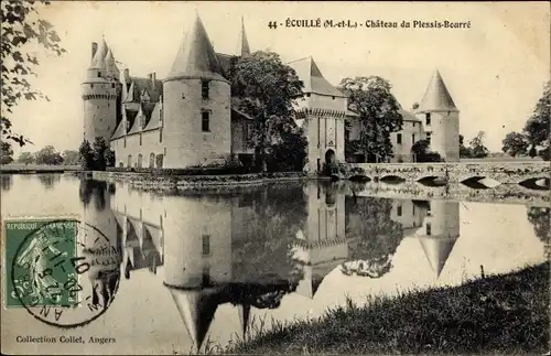 Ak Écuillé Maine et Loire, Chateau du Plessis Bourre