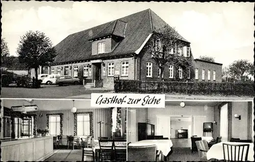 Ak Traventhal in Schleswig Holstein, Gasthof zur Eiche, Innenansicht