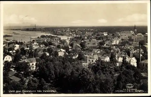 Ak Oskarshamn Schweden, Blick auf die Stadt