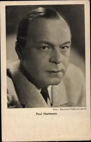 Ak Schauspieler Paul Hartmann, Portrait