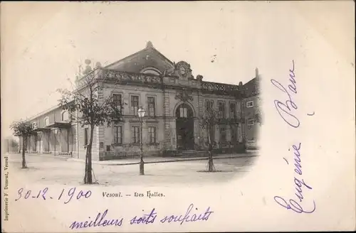 Ak Vesoul Haute Saône, Les Halles