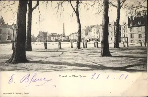 Ak Vesoul Haute Saône, Place Neuve