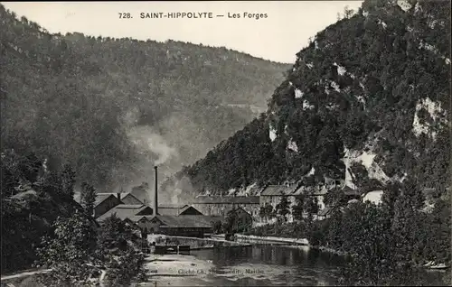 Ak Saint Hippolyte Doubs, Les Forges