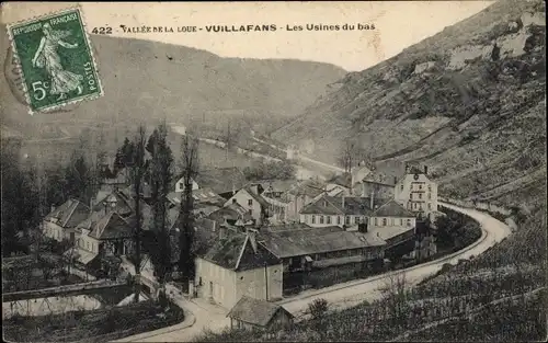 Ak Vuillafans Doubs, Les Usines du bas