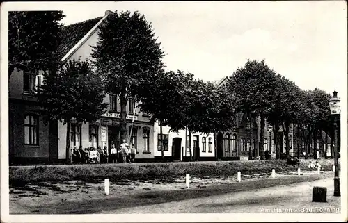 Ak Tönning Schleswig Holstein, Am Hafen