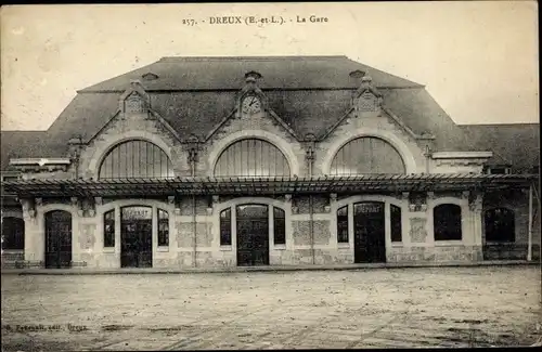Ak Dreux Eure et Loir, La Gare