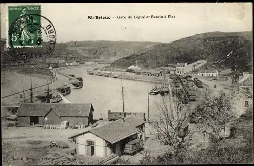 Ak Saint Brieuc Côtes d'Armor, Gare du Legue et Bassin a Flot