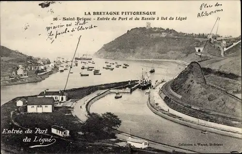 Ak Saint Brieuc Côtes d'Armor, Entree du Port et du Bassin a flot du Legue