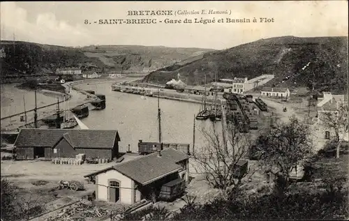 Ak Saint Brieuc Côtes d'Armor, Gare du Legue et Bassin a Flot