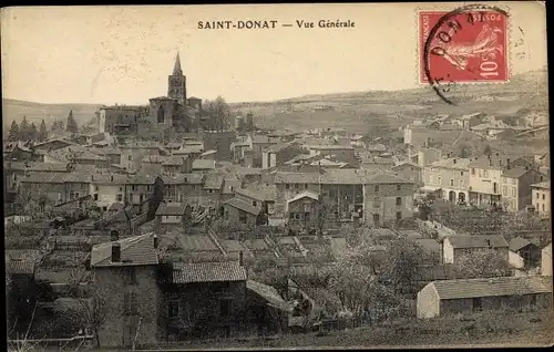 Ak Saint Donat Drome, Vue generale