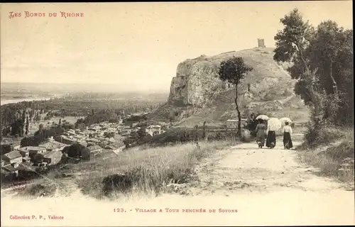 Ak Soyons Drome, Village a Tour Pencher de Soyons