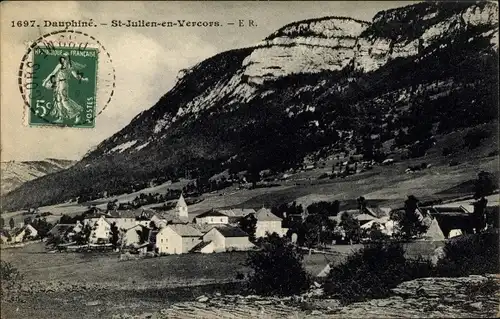 Ak St Julien en Vercors Drôme, Vue generale