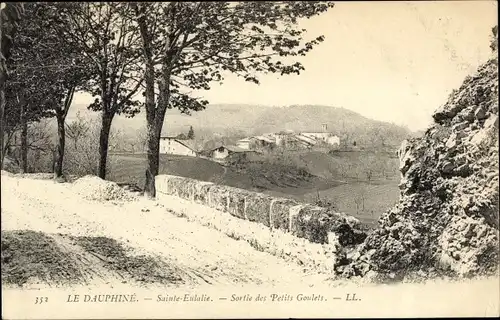 Ak Sainte Eulalie Drome, Sortie des Petits Goulets