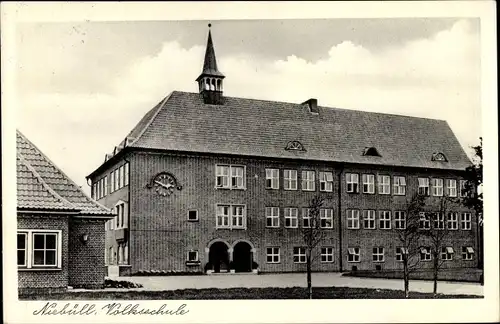 Ak Niebüll in Nordfriesland, Volksschule