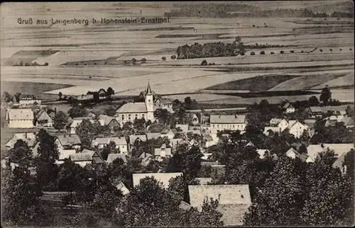 Ak Langenberg Callenberg in Sachsen, Gesamtansicht
