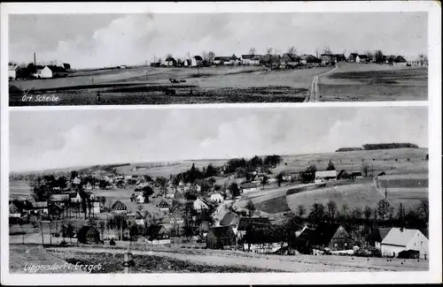 Ak Lippersdorf Pockau Lengefeld im Erzgebirge Sachsen, Ort Scheibe, Gesamtansicht