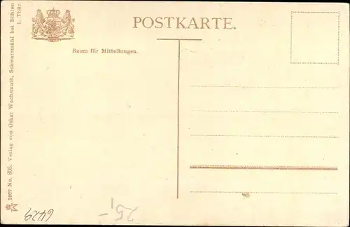 Ak Meuselbach Schwarzmühle Schwarzatal in Thüringen, Gasthaus zur Schwarzmühl