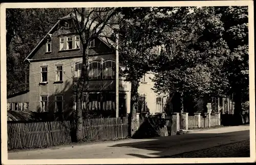 Ak Meuselbach Schwarzmühle Schwarzatal in Thüringen, Pension Haus Henkel