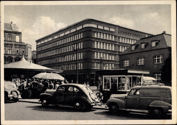 Ak Buer Gelsenkirchen im Ruhrgebiet, Hans Sachs Haus mit