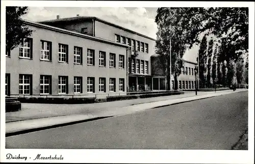 Ak Duisburg im Ruhrgebiet, Mozartschule