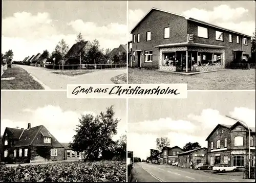 Ak Christiansholm in Schleswig Holstein, Handlung, Ortsansichten