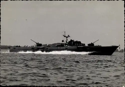 Ak Deutsches Kriegsschiff, P 6061 Torpedo Schnellboot Luchs, Bundesmarine