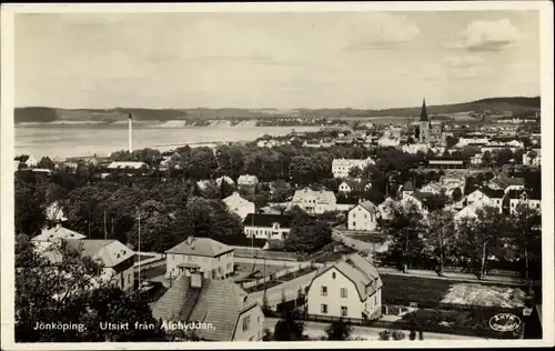 Ak Jönköping Schweden, Utsikt fran Alphyddan