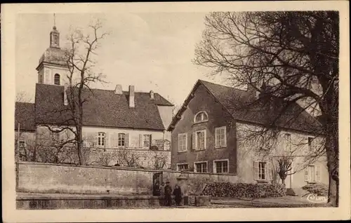 Ak Saint Vit Doubs, Les Ecoles et l'Eglise