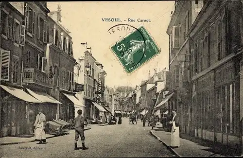 Ak Vesoul Haute Saone Frankreich, Rue Carnot