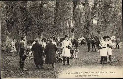 Ak Dreux Eure et Loir, Foret, Le repport des Gardes