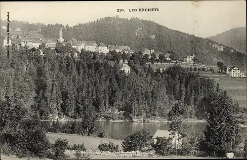 Ak Les Brenets Kanton Neuenburg, Vue générale