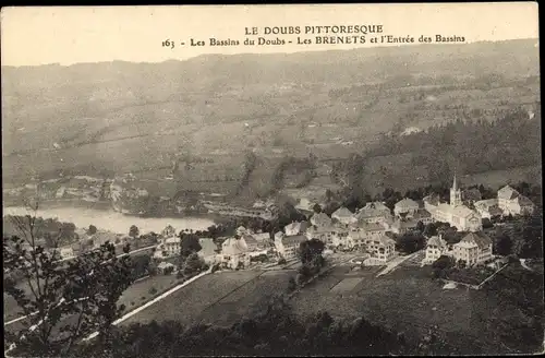 Ak Les Brenets Kanton Neuenburg, Les Bassins du Doubs