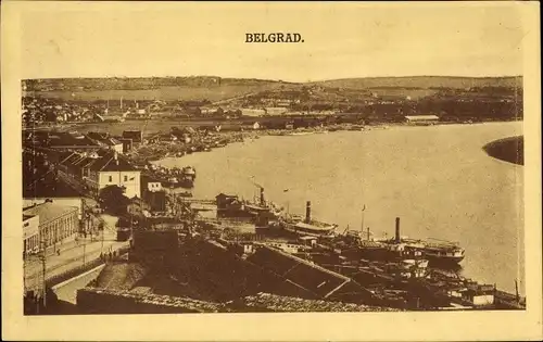 Ak Belgrad Beograd Serbien, Panorama