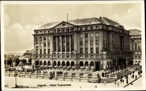 Ak Zagreb Kroatien, Hotel Esplanade