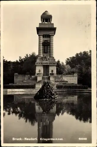 Ak Bruckneudorf im Burgenland, Kriegerdenkmal