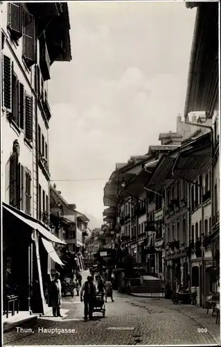 Ak Thun Kanton Bern Schweiz, Hauptgasse