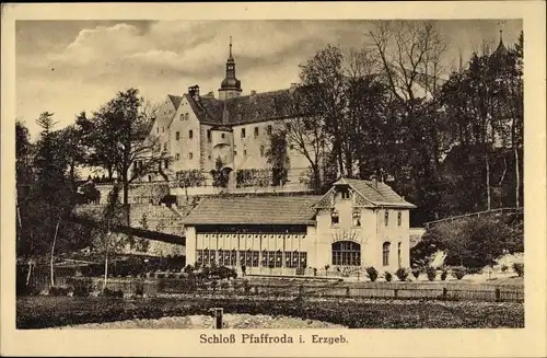 Ak Pfaffroda Olbernhau im Erzgebirge Sachsen, Schloss