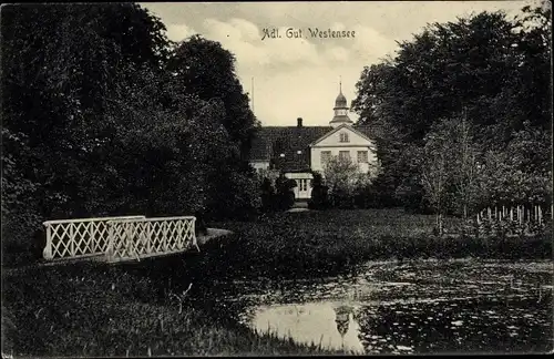 Ak Westensee in Schleswig Holstein, Adliges Gut