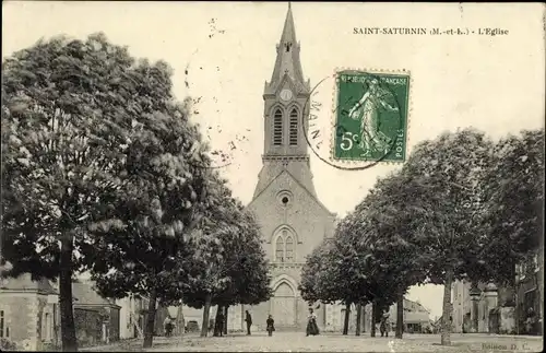 Ak Saint Saturnin Maine et Loire, L'Eglise