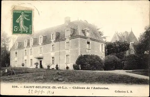 Ak Saint Sulpice Maine et Loire, Chateau de l'Ambroise