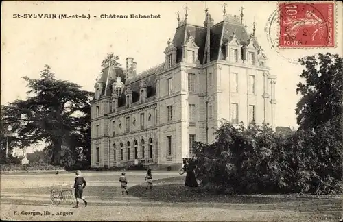 Ak Saint Sylvain Maine et Loire, Chateau Echarbot