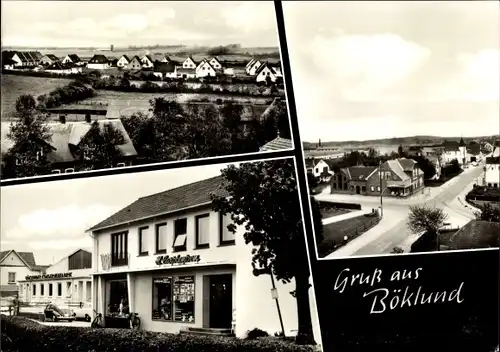 Ak Böklund in Schleswig, Blick auf den Ort, Kaufhaus